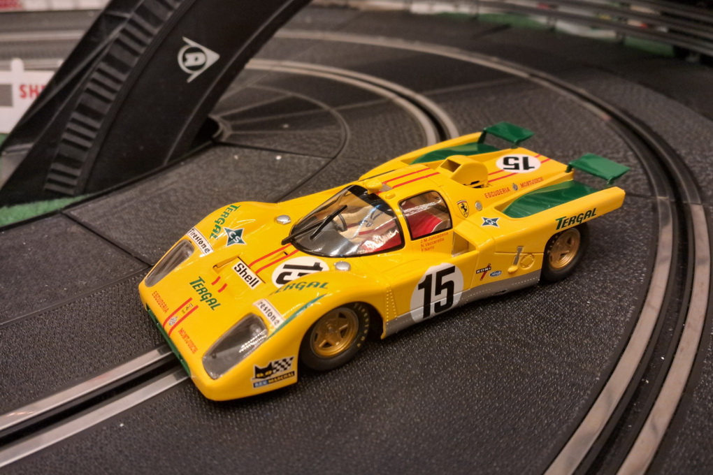 Slotcars66 Ferrari 512M 1/32nd scale Slot.It slot car Le Mans 1971 #15 Nino Vaccarella and José Juncadella 